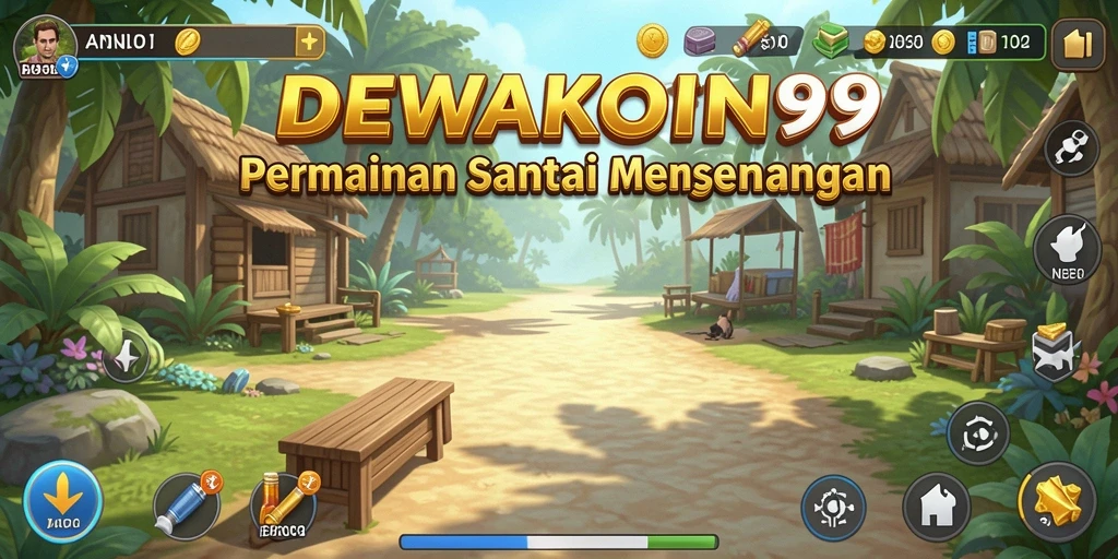 Tampilan gameplay DEWAKOIN99 yang cerah dan menarik.