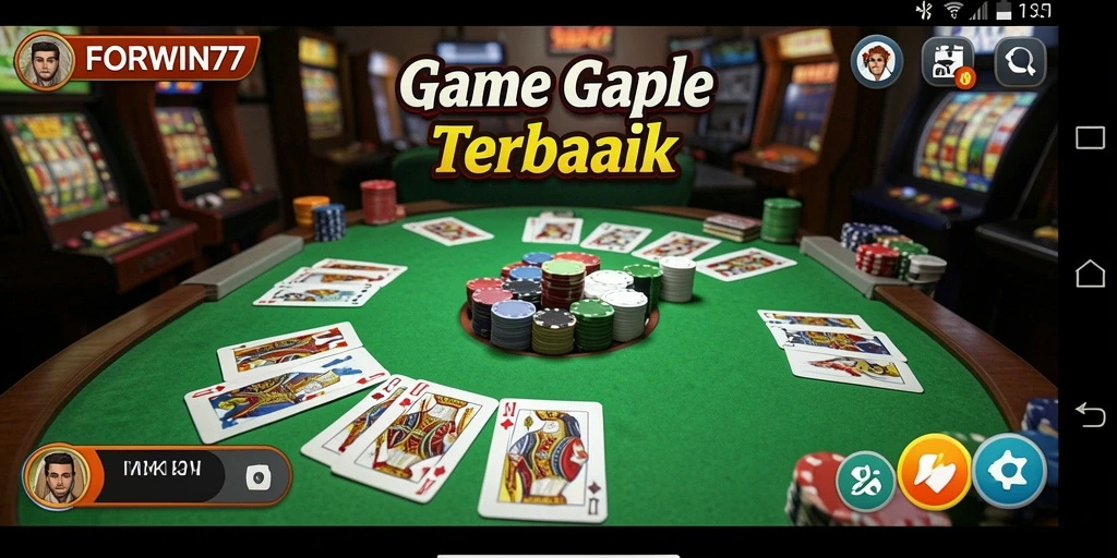 Gameplay menarik dari FORWIN77 dengan suasana Gaple yang seru.