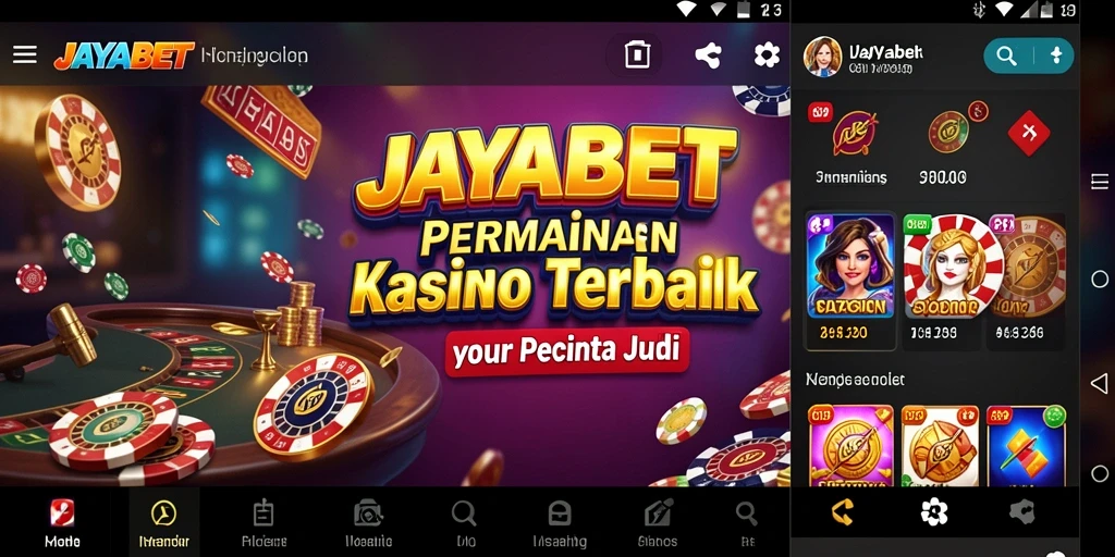 Tampilan gameplay Kasino yang mendebarkan di JAYABET.