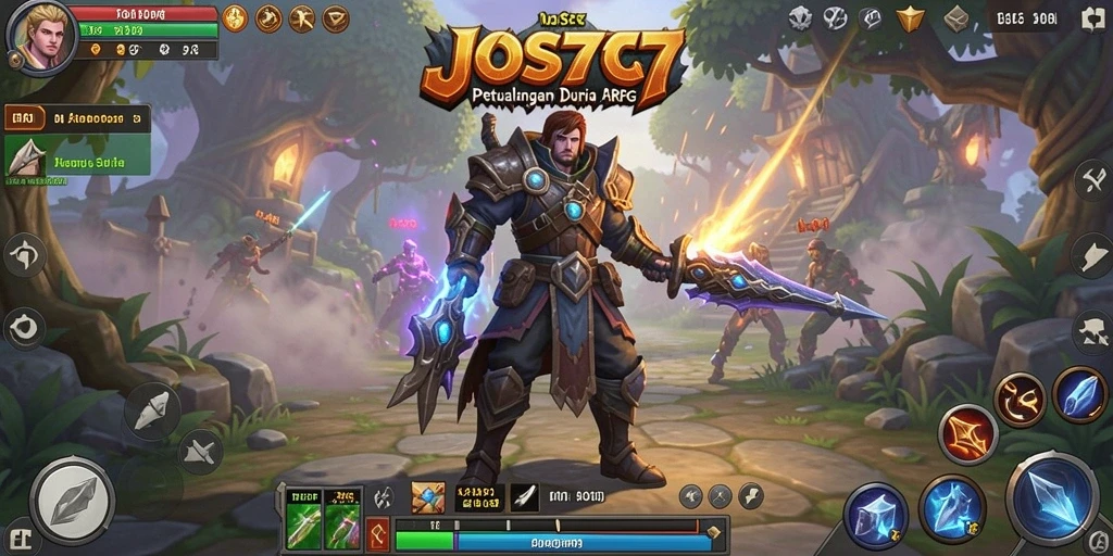 Tangkapan layar gameplay JOS77 yang menampilkan aksi seru dalam game ARPG.