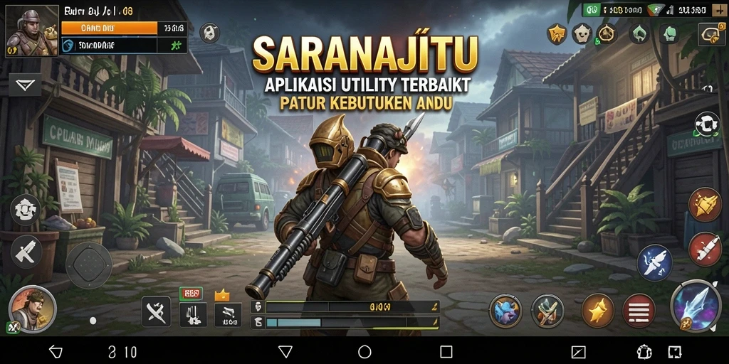 Tampilan antarmuka utama SARANAJITU dengan fitur Utility yang bermanfaat.