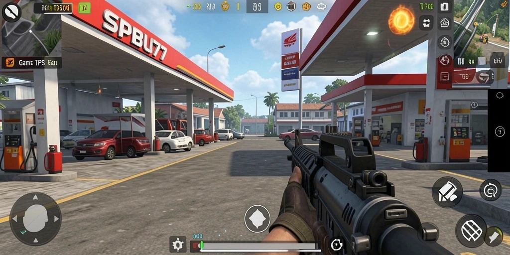 Gameplay seru SPBU77 dengan grafis yang memukau.
